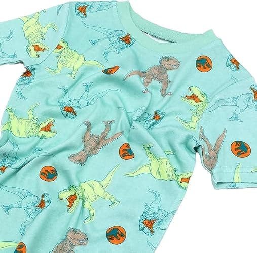 Jurassic World boys 4-piece Snug-fit Cotton Pajama Set, Soft & Cute for Kids thumbnail 8