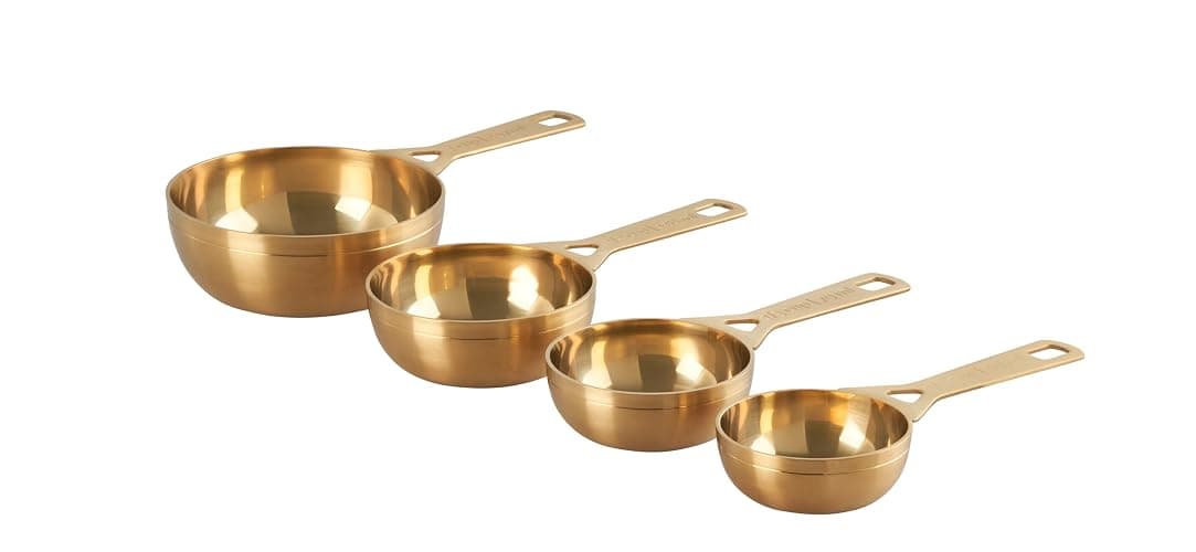 Le Crueset Measuring Cups, Gold, Set of 4 (1,1/2,1/3,1/4 cups) thumbnail 4
