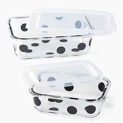 kate spade new york Deco Dot 2-piece Rectangular Food Storage Set thumbnail 3