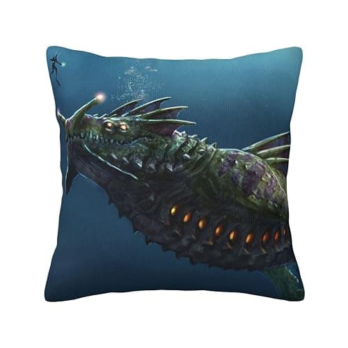 Subnautica Soft and Comfortable Cushion Cover Living Room Sofa Bed Home Decoration Pillow Cover 18 X 18 Inches - Image 1