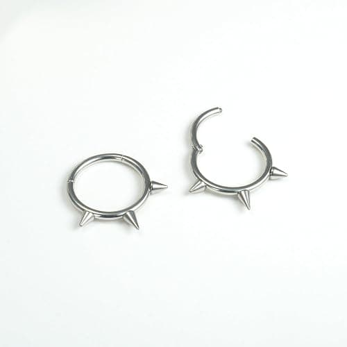 TRBR 16G 2PCs Spike Clicker Snake Bite Jewelry, Septum Ring, Hoop Lip Rings Snake Bites, Labret Jewelry for Lip Piercing, Cartilage Hoop Earrings, 8mm 10mm 12mm thumbnail 6