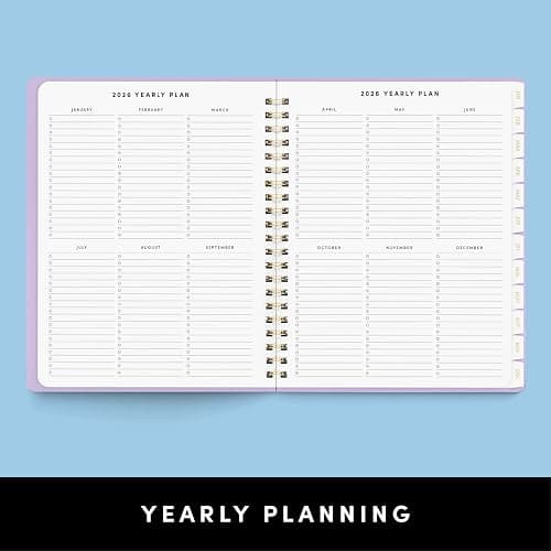 PAPERAGE 2026 Weekly & Monthly Planner, 12 Months (January 2026 - December 2026), 9.2 in x 11.2 in, Spiral Bound 2026 Planner with Weekly, Monthly & Yearly Views, Note Pages & Inner Pocket – Blush thumbnail 6