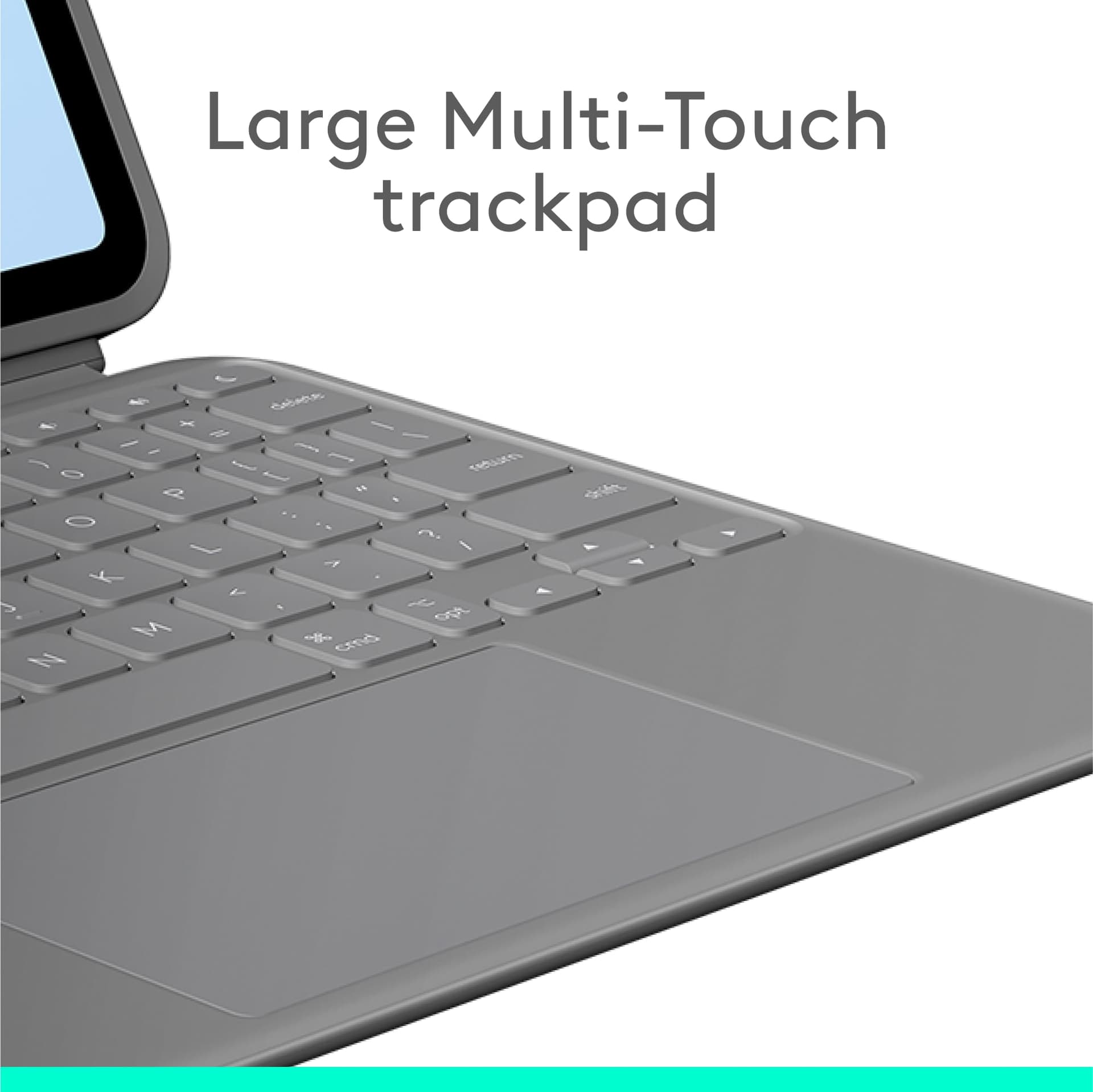 Logitech Combo Touch iPad Air 11-inch (M2 & M3), iPad Air (5th gen - 2022) Keyboard Case - Detachable Backlit Keyboard with Kickstand thumbnail 4