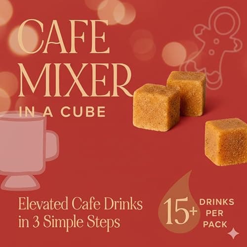 Teaspressa Luxe Mixer Cube – Flavored Coffee & Tea Sugar Cubes – Vegan, Gluten-Free, No Mess – Easy Barista-Style Drinks at Home – 30 Drinks – Great Gift Idea (Ginger Bread Latte) thumbnail 2