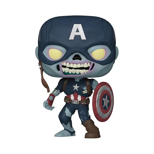 Funko Pop Marvel: What If? - Zombie Captain America Vinyl Bobblehead - Marvel What If - Collectable Vinyl Figure - Gift Idea - Official Merchandise - Toys for Kids & Adults - Superheroes Fans thumbnail 4