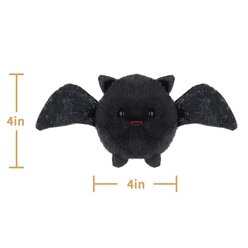 Apricot Lamb Toys Plush Halloween Black Bat Stuffed Animal Soft Cuddly Perfect for Child 4 Inches thumbnail 3