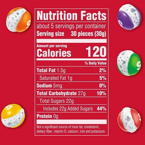 SKITTLES POP'd Originals Freeze Dried Candy, 5.5 Oz Resealable Candy Bag - Original - 5.5 Ounce (Pack of 1) thumbnail 2