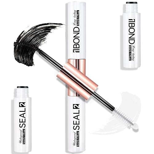 Miuffue Eyelash Glue, Lash Bond and Seal, Latex-Free Lash Glue for Sensitive Eyes, Waterproof Strong Hold Eyelash Cluster Adhesive for 72 Hours - Image 1