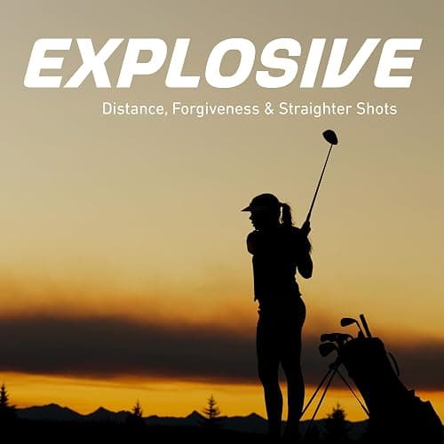 Precise AMG Complete Womens Golf Clubs Set, Includes Driver, Fairway, Hybrid, 6-PW Irons, Putter, Stand Bag, 3 H/C's, Golf Clubs Women Right Handed, Regular & Petite Sizes thumbnail 3