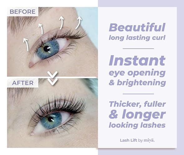 MIYA LASH 2 in 1 Lash Lift & Brow Lamination Kit | Instant Fuller Eyebrows, Eyelashes | Salon Result lasts 8 weeks | Professional LVL, Perm, Laminate with Silicone Shields, Lash Picks thumbnail 4