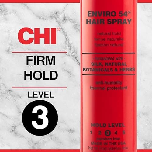 CHI Enviro 54 Hairspray, Natural Hold, Lightweight Spray to Finish & Secure A Variety of Hairstyles, Sulfate & Paraben-Free, 2.6 Oz thumbnail 2