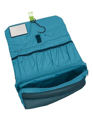 VAUDE Kulturbeutel WegaWrap, Kosmetiktasche mit integriertem Spiegel, Zahnbürstenhalter und Aufhängehaken, wasserabweisende Kulturtasche mit durchdachter Innenaufteilung thumbnail 4