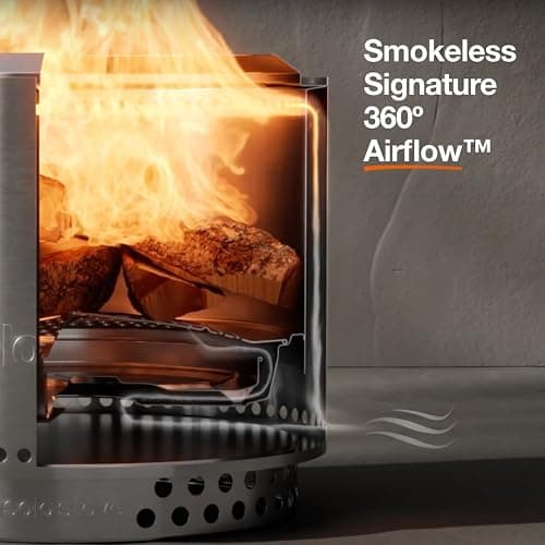 Solo Stove Bonfire 2.0 with Stand, 19.5 Inch Smokeless Fire Pit with Removable Ash Pan - Portable Outdoor Fire Pit - Stainless Steel Wood Burning Fireplace, Ideal for 4-6 People, 21.75 lbs, Ash thumbnail 3