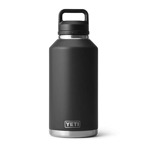 YETI Rambler 64 oz Bottle, Vacuum Insulated, Leakproof, Stainless Steel with Chug Cap, Black - Image 1