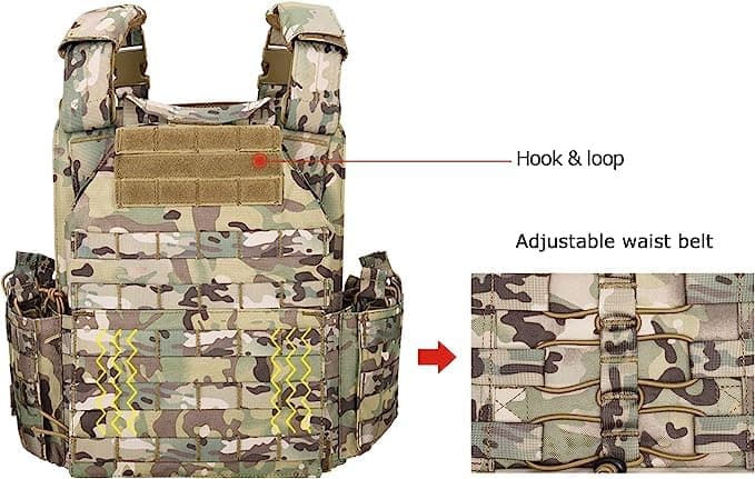 BOMTURN Upgrade Tactical Airsoft Outdoor Vest thumbnail 3