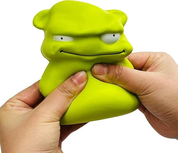 funnysquee Adorable Mini Green Monster Slow Rising Squishy, Stress Relief, Fun for Kids, in Convenient 4.7" Size thumbnail 5