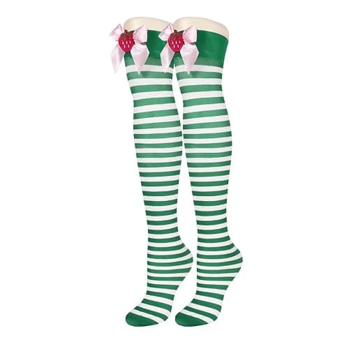 Benefeet Sox Thigh High Socks for Women Girls Novelty Cotton Over the Knee High Socks Funny Crazy Long Stockings Leg Warmers - Image 1