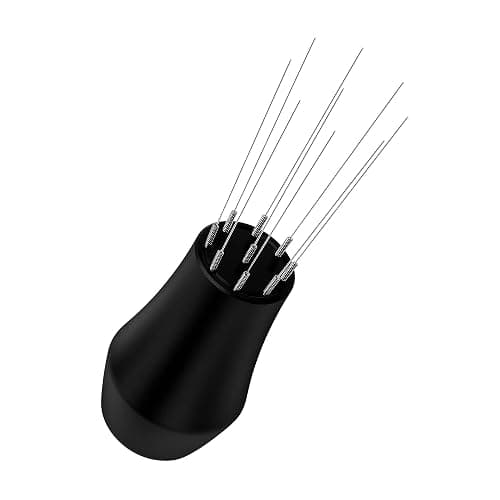 Normcore WDT Distribution Tool with Stand V3-9 Prong Needle Espresso Stirrer - 18 Needles 0.25mm / 0.3mm Thick Spring Wires - Weiss Distribution Technique - Anodized Aluminum Handle thumbnail 2