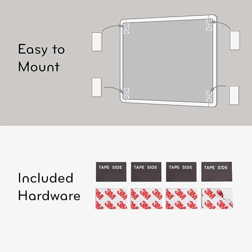 U Brands Contempo Magnetic Small Whiteboard, 8.5” x 11”, White Modern Frame, Mini White Board for Students, Fridge and Locker Dry Erase Board, Includes Marker & Magnet thumbnail 6