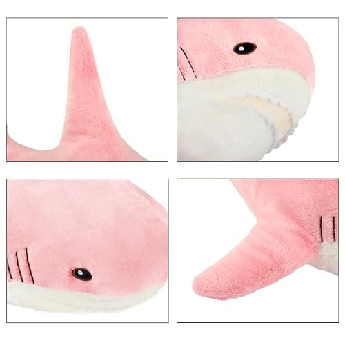 MUPI Shark Stuffed Animal Plush, Pink 11 Inch, Cute Shark Pillows | 11/17/23/31/39 Inch, Soft Cotton Ocean Sea Animal Plushies, Kawaii Decorative Toy Gifts for Kids and Sharks Lovers thumbnail 5