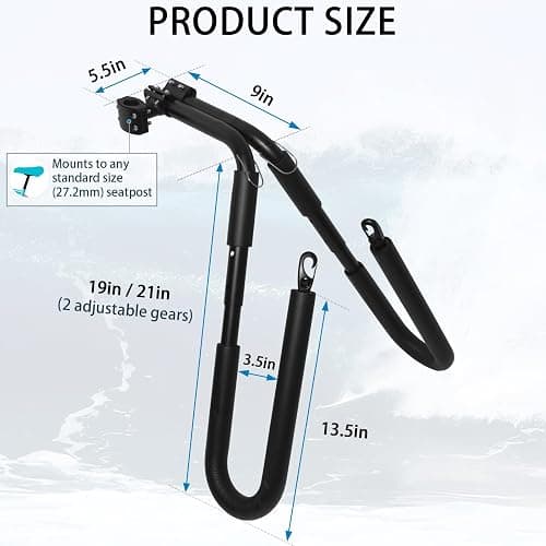 Surfboard Bike Rack,Bicycle Surfing Carrier Mount,Moped and Bike Surf Rack thumbnail 3