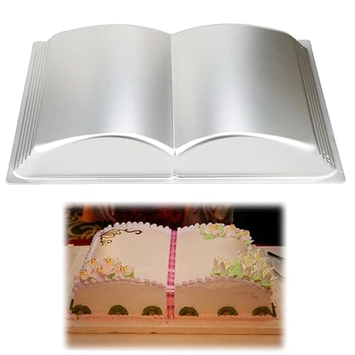 Pormasbenzer Aluminum Book Shaped Cake Pan Mould Birthday Cake Pan Bakeware Baking Mold Pastry Mould - Image 1