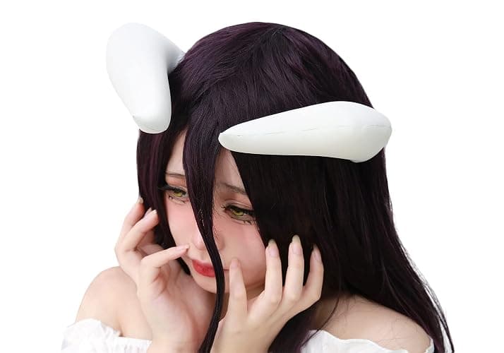 C-ZOFEK White Cosplay Horns with Clips for Bowsette Cosplay Costume Halloween Accessory thumbnail 2