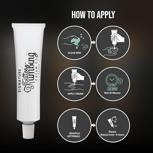 Signature Numbing Cream with 5% Lidocaine – Maximum Strength Topical Anesthetic for Pain Relief, Burn, Itching – Local and Anorectal Uses - Best Hemorrhoid Treatment (Signature Tattoo Cream 10g) thumbnail 3
