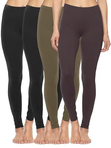Felina | Velvety Soft Lightweight Leggings | 4-Pack - Image 1