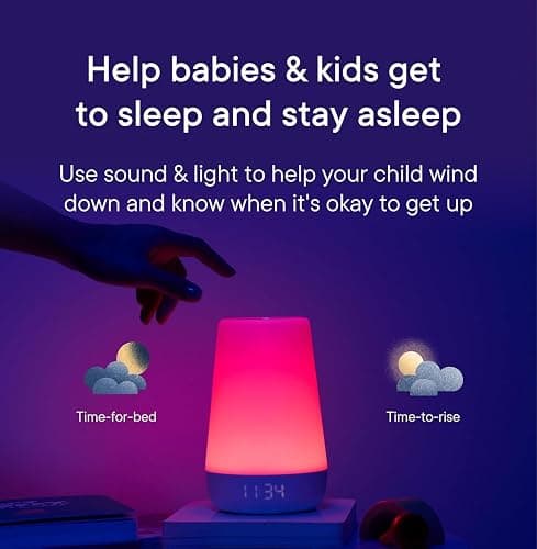 Hatch Rest+ Baby & Kids Sound Machine | 2nd Gen | Child’s Night Light, Alarm Clock, Toddler Sleep Trainer, Time-to-Rise, White Noise, Bedtime Stories, Portable, Backup Battery (with Charging Base) - 2nd Gen (with Charging Base) thumbnail 5