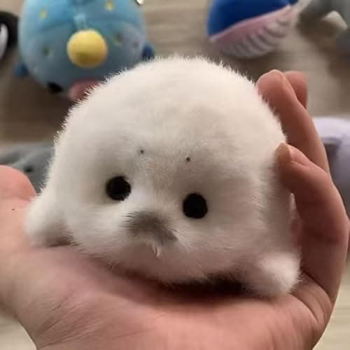 Plush Seal Baby Keychain Cute Ocean Animal Key Chain Kawaii Soft Keyring for Women Men Backpack Bag thumbnail 7