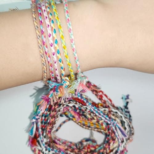 zuylikxy 30PCS Colorful Handmade Braided Friendship Bracelets, Adjustable Woven Wraps for Women and Men, Perfect Matching Accessories for Adults thumbnail 4