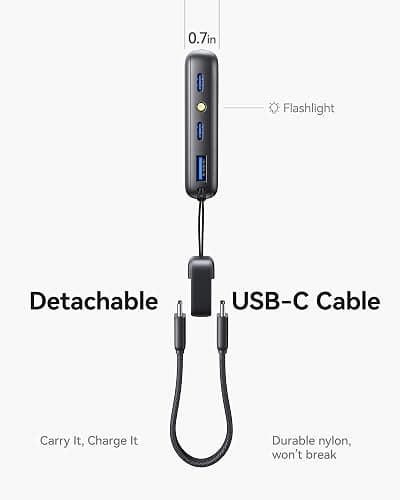 INIU Portable Charger, Ultra Slim 10000mAh 45W PD Power Bank, USB C in&Out Fast Charging Battery Pack, Travel Essential Phone Powerbank Compatible with iPhone 17 16 15 Samsung S22 S21 Google iPad etc thumbnail 4