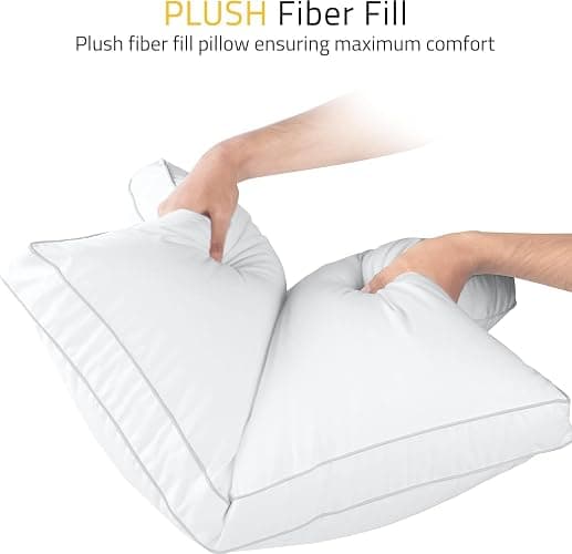 Utopia Bedding Bed Pillows for Sleeping King Size (White), Set of 4, Cooling Hotel Quality, Gusseted Pillow for Back, Stomach or Side Sleepers thumbnail 7