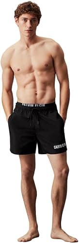 Calvin Klein Medium Double WB Km0km00992 Doppio Elastico in Vita Uomo - M - Nero (Pvh Black) thumbnail 4