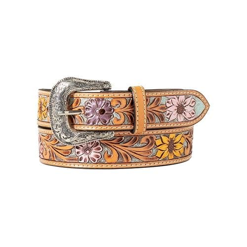 ARIAT Women's Sunflower Daisy Tool Western Belt - Image 1