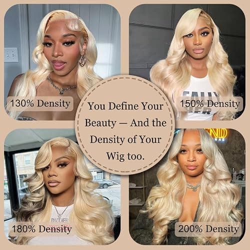 EINbeauty Pre-sewn 13x4 Frontal HD Lace with Elastic Cap – Body Wave Human Hair Frontal with Baby Hair, Bleach & Dye Friendly, Beginner Friendly 14 Inch 613 Blonde thumbnail 7
