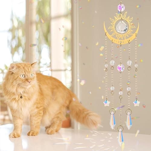 Crystal Suncatcher, Suncatchers for Windows Hanging Indoor Outdoor Prism Rainbow Maker Home Garden Decor for Thanks Giving Valentines's and Mother's Day thumbnail 3