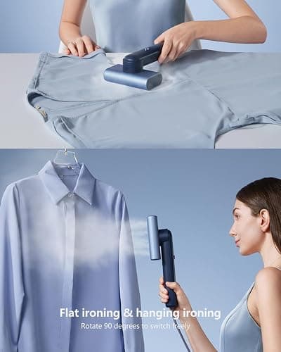 G9 Steam 2-in-1 Professional Handheld Travel Steamer for Clothes, Just 1lbs Lightly, 8 Minutes of Continuous Strong Steam, 1200W Light Steam Iron for travel and home thumbnail 7
