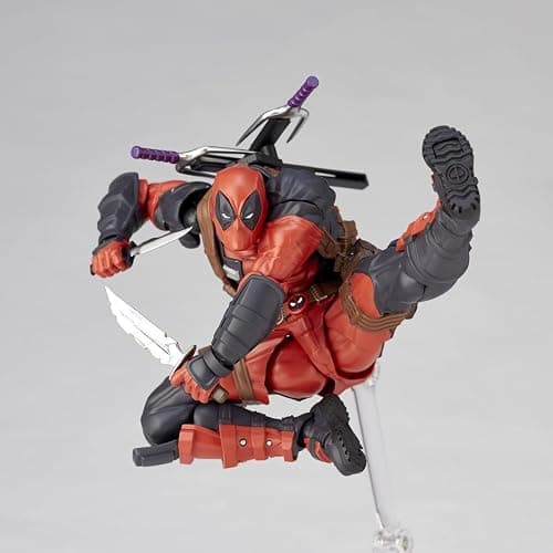 Kaiyodo Revoltech Amazing Yamaguchi Deadpool Ver. 2.5, Total Height: Approx. 6.7 inches (170 mm), Non-scale, PVC & ABS, Painted Action Figure, NR050 thumbnail 4