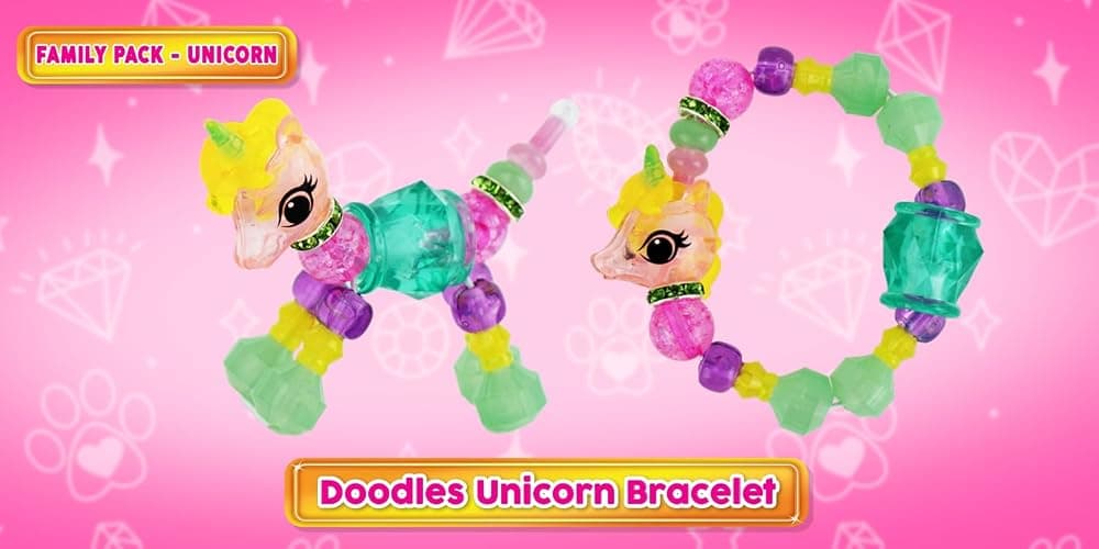 Twisty Petz Family Pack Unicorns, Includes Two Bracelets and Four Rings. For ages 6-12 thumbnail 5
