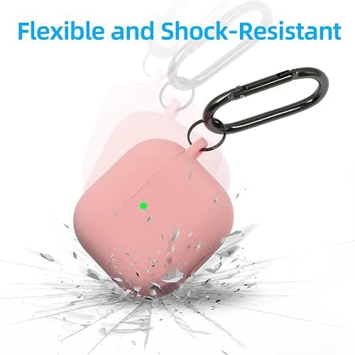 Compatible with AirPods 4 Case, Premium Soft Silicone Protective Case Cover for Apple AirPods 4th Generation with Cleaner Kit Keychain Accessories for Women Girls thumbnail 5