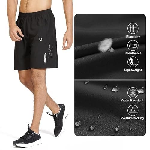 NORTHYARD Men's Athletic Running Shorts Quick Dry Workout Shorts 7"/ 5"/ 9" Lightweight Sports Gym Basketball Tennis Hiking thumbnail 5
