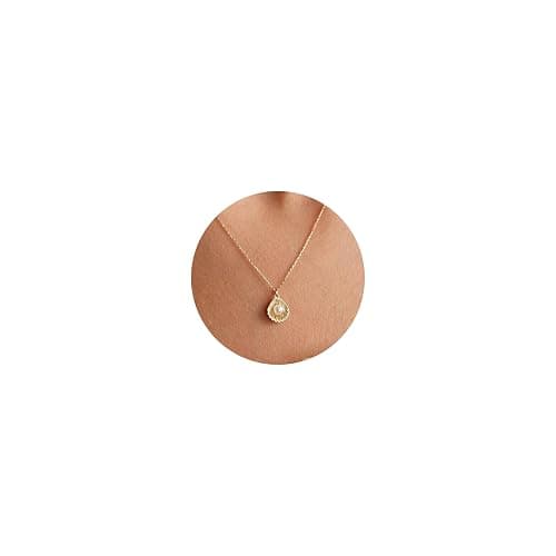 Plenky Charm Necklace-14K Gold/Silver Plated Charm Necklace Shell Conch Shell Turtle Starfish Coconut Tree Pearl Necklace Summe Beach Necklaces for Women Dainty Simple Jewelry for Women - Image 1