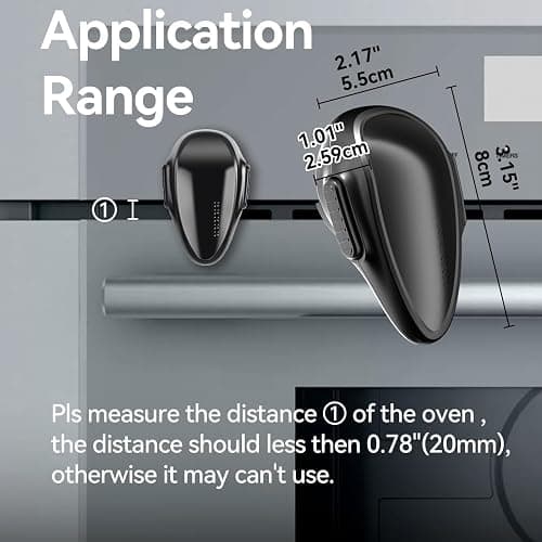Mom's Choice Gold Awards Winner - EUDEMON 1 Pack Childproof Oven Door Lock, Oven Front Lock Easy to Install & Heat-Resistant Material no Tools Need or Drill (Black)(ONLY for Flat Surface) thumbnail 5