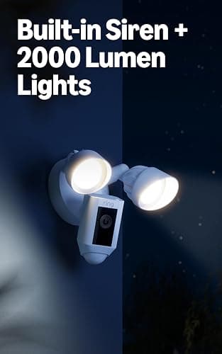 Ring Floodlight Cam Wired Plus (newest model), Outdoor home or business security with motion-activated 1080p HD video and floodlights, Black thumbnail 4