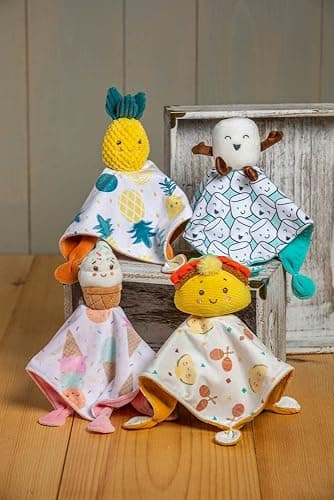 Mary Meyer Sweet Soothie Lovey Security Blanket, 10 x 10-inches, Taco thumbnail 5