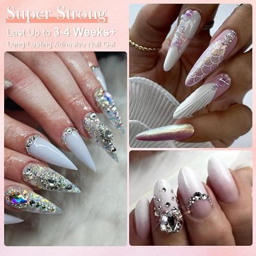 Born Pretty Rhinestone Glue für Nail Charms Nägel Nail Glue Nail Art Strass Kleber für 3D Nägel Edelsteine Perlen Nail Art Juwelen Gehärtet Brauchen Nail Art DIY zu Hause 30ML thumbnail 2