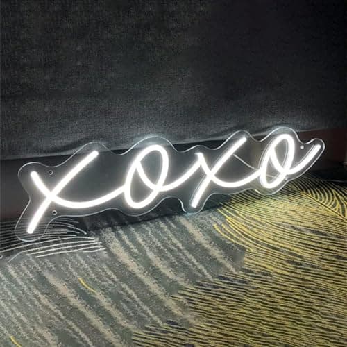 Ulalaza Neon Light Sign LED XOXO Night Lights USB Operated Decorative Marquee Sign Bar Pub Store Club Garage Home Party Decor - Xoxo 4 - Image 1