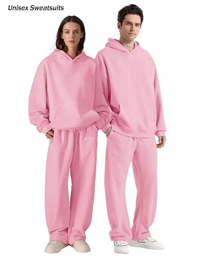 FAIABLE Women's Sweatpants Wide Leg - Super Soft Sweat Pants Fleece Baggy Joggers with Pockets, Drawstring & Relaxed Fit thumbnail 2